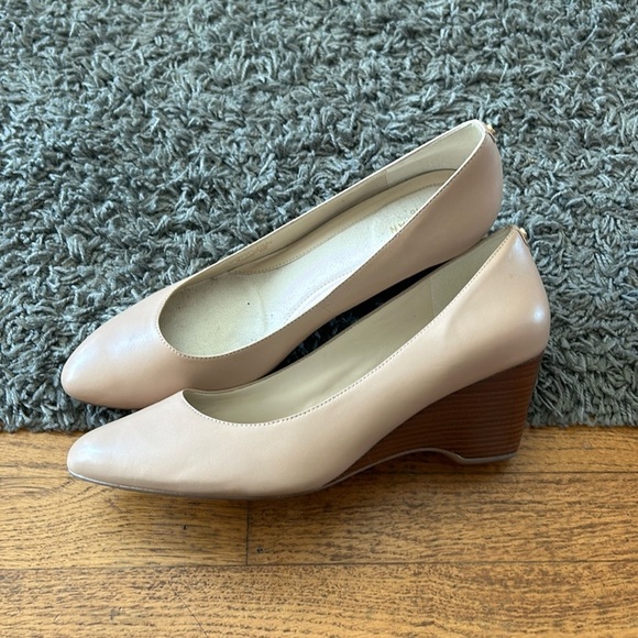 Cole Haan Nude Wedges - Picture 1 of 14